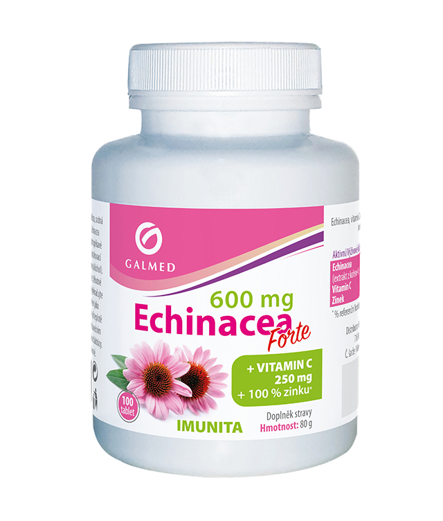 Echinacea forte 600mg+Vit.C+Zinek tbl 100