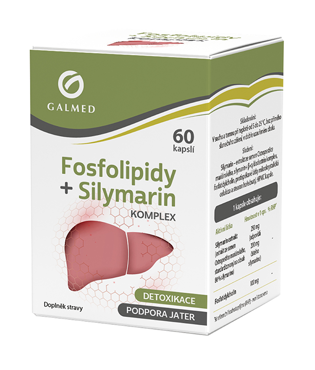 Fosfolipidy + Silymarin komplex Galmed cps 60