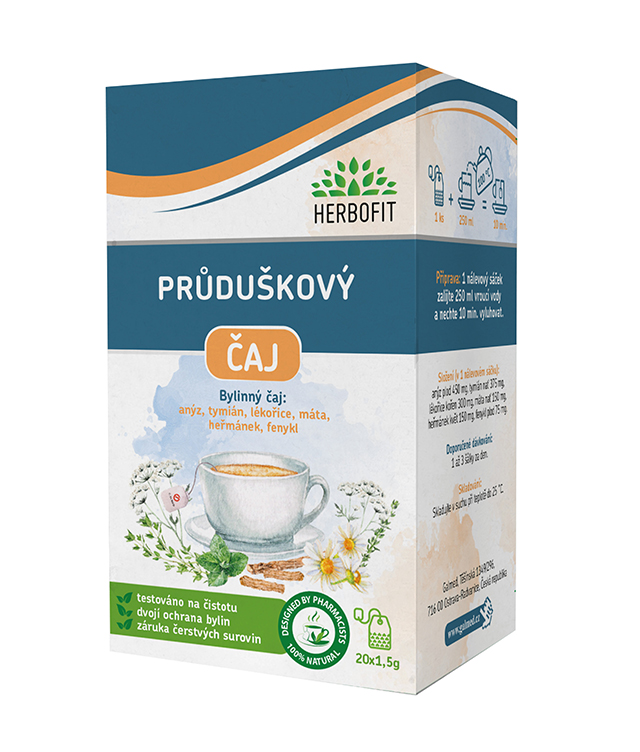 Herbofit bylinný čaj Průduškový 20x1,5g