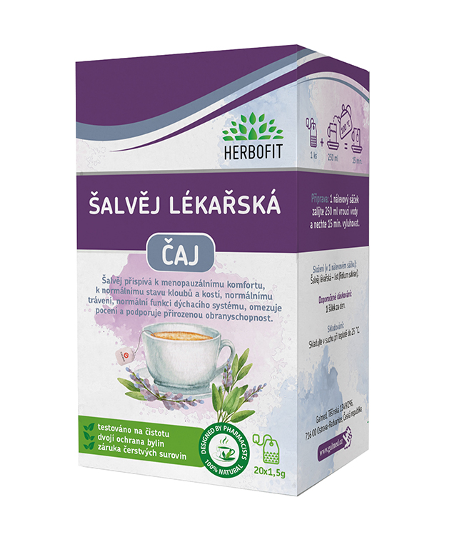 Herbofit bylinný čaj Šalvěj 20x1.5g