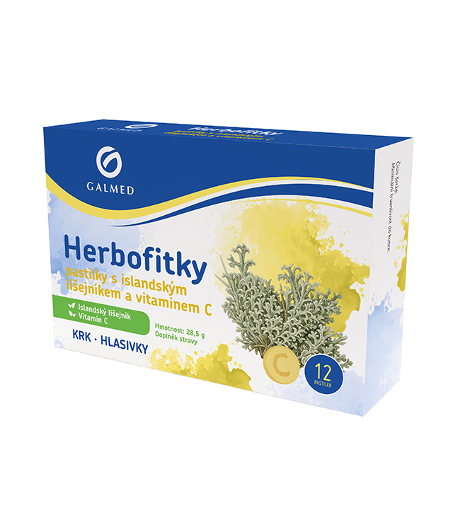 Herbofitky s islandským lišejníkem a vit.C Galmed 12ks