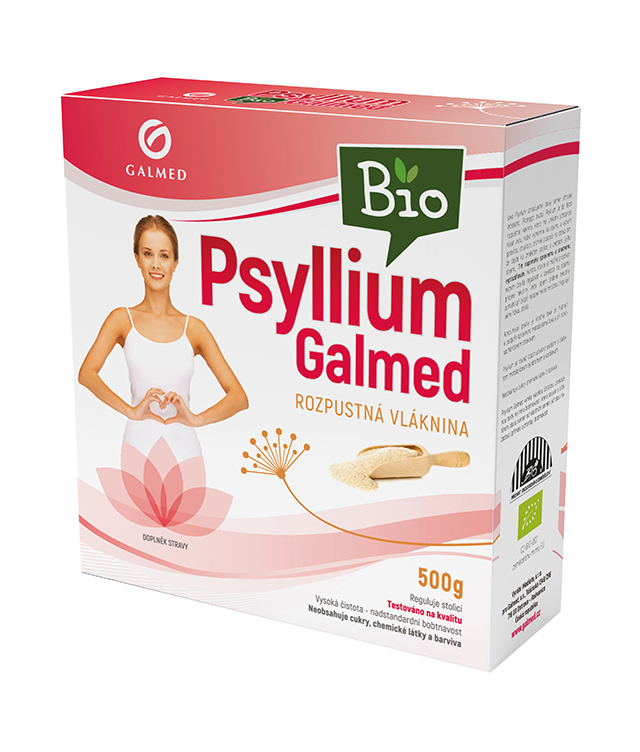 Psyllium BIO indická rozpustná vláknina Galmed 500g