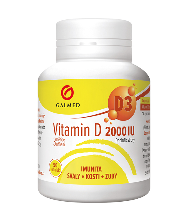 Vitamin D 2000 IU Galmed tob 90