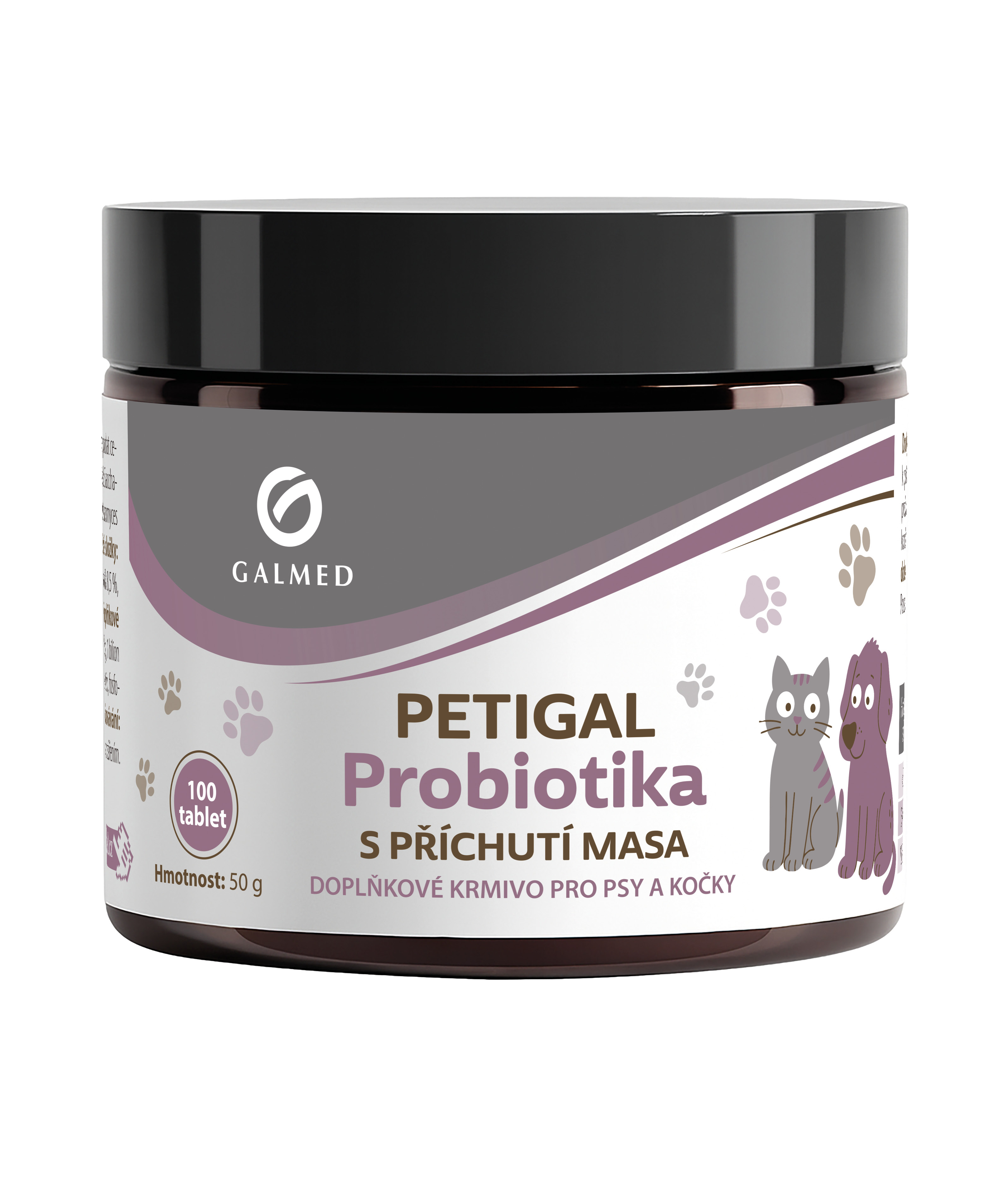 PETIGAL Probiotika s příchutí masa tbl 100