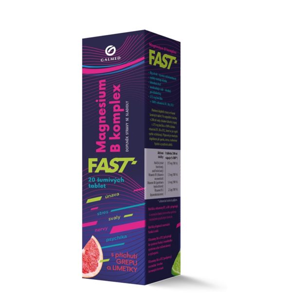 Magnesium B-komplex FAST Galmed eff tbl 20