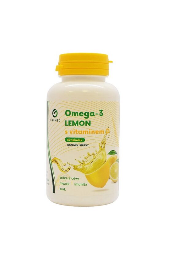 Omega-3 Lemon s vit. D Galmed tob 60