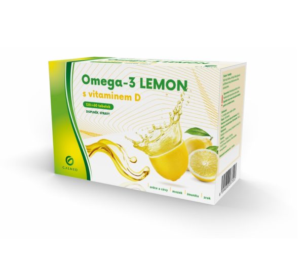 Omega-3 Lemon s vit. D Galmed tob 180