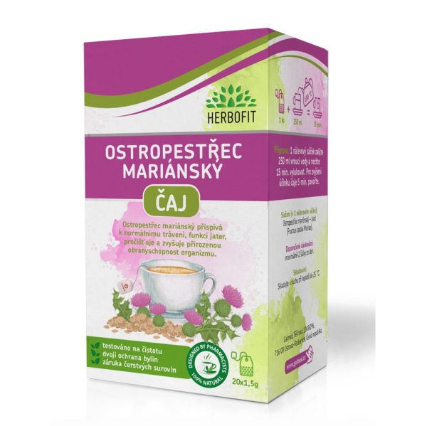 Herbofit bylinný čaj Ostropestřec 20x1.5g