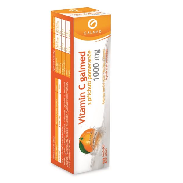 Vitamin C 1000mg Galmed pomeranč eff tbl 20