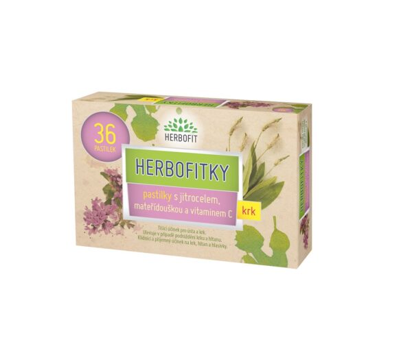 Herbofitky s jitrocelem a mateřídouškou a vit.C Galmed 36ks
