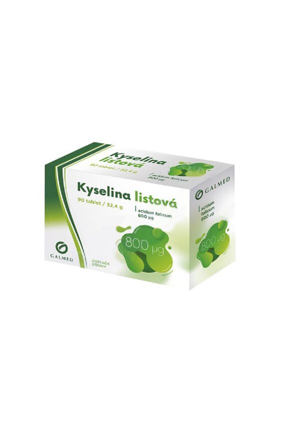 Kyselina listová 800mcg Galmed tbl. 90