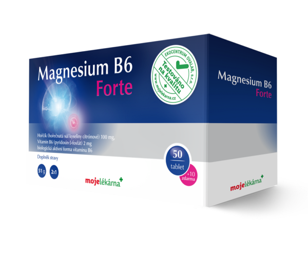 Moje lékárna Magnesium B6 Forte 50+10 tbl