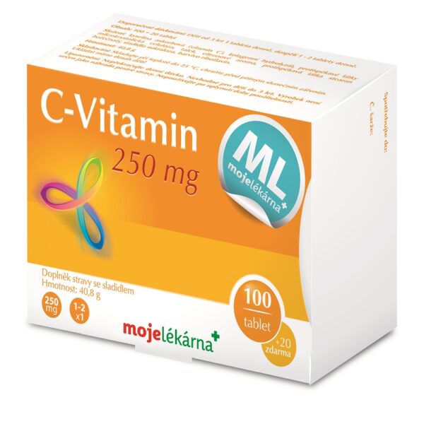 Moje lékárna Vitamin C 250mg tbl 100+20