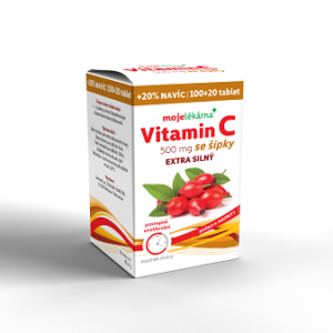 Moje lékárna Vitamín C 500 mg se šípky tbl 100+20