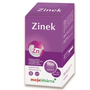 Moje lékárna Zinek 25mg tbl 100+20 zdarma