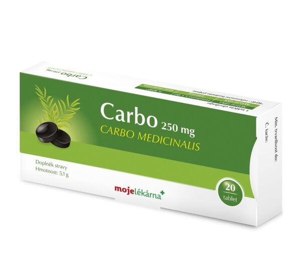 Moje lékárna Carbo medicinalis tbl 20