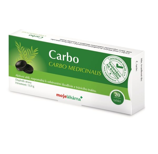 Moje lékárna Carbo Medicinalis tbl 20x300mg