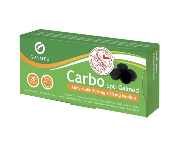 Carbo Opti Galmed tbl 20x300mg