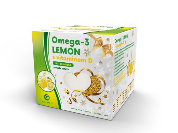 Omega-3 Lemon s vit. D Galmed tob 180+60