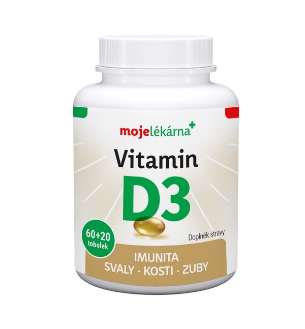 Moje lékárna Vitamin D3 2000 IU tob 60+20