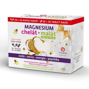 Magnesium chelát cps 50+20 + malát tbl 50+20 Galmed